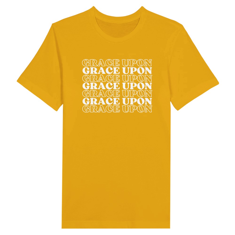 Grace Upon Grace Tshirt, Hipster Christian, Grace Gifts for Her, Church Friend Gift, Retro Grace Shirt, Repeating Words Shirt, Grow in Grace