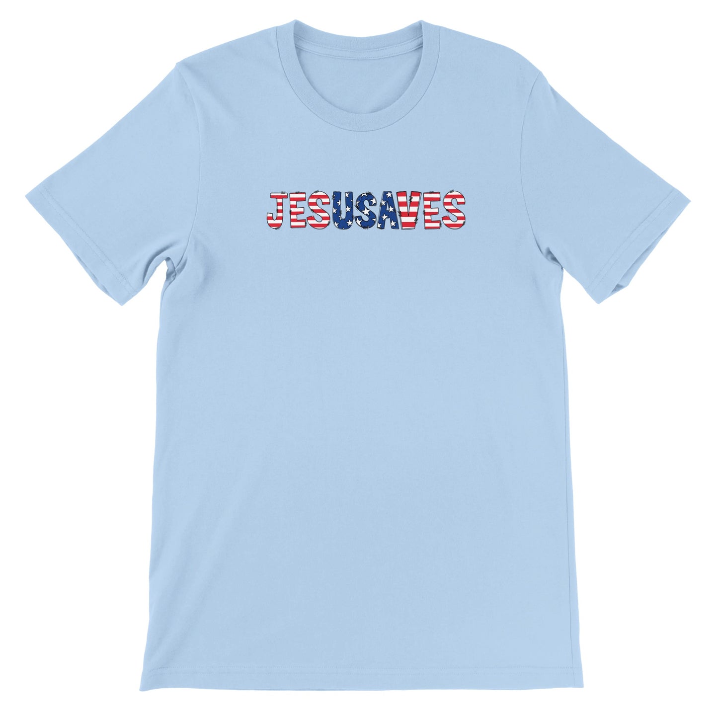 Jesus Saves USA Patriotic Christian Women's T-Shirt