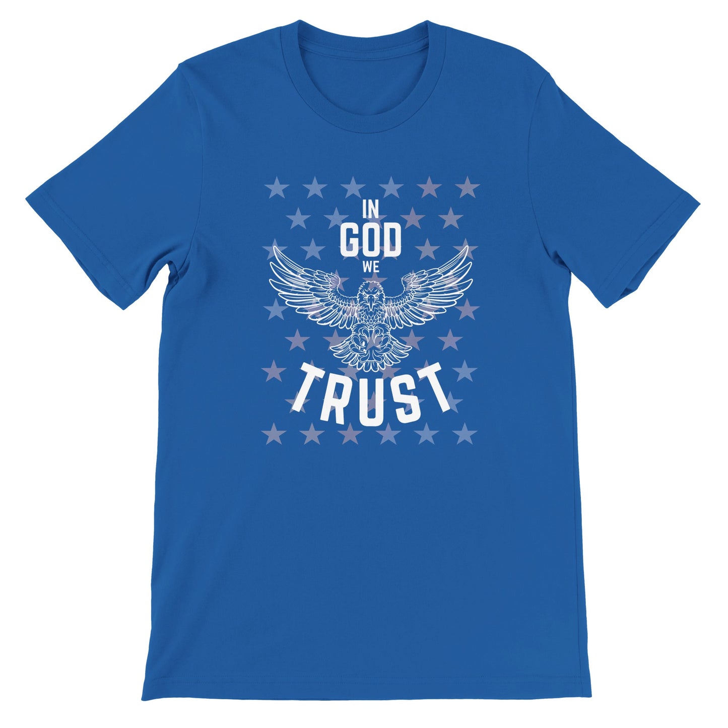 In God We Trust Patriotic Eagle and Stars Christian Men's T-Shirt