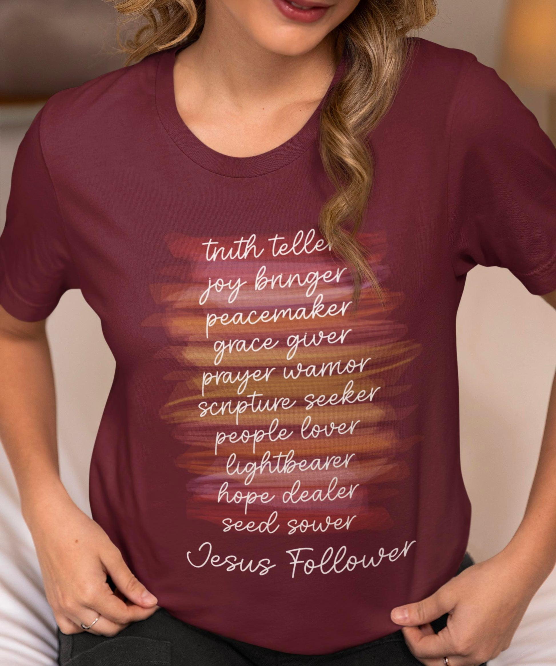 Jesus Follower Ladies T-Shirt, Biblical Tees for Moms, Godly Gifts for Her, Trendy Church Outfits, Casual Sunday Shirt, Christian Bestseller