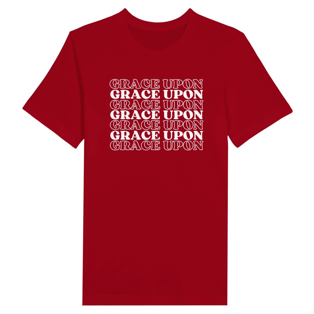 Grace Upon Grace Tshirt, Hipster Christian, Grace Gifts for Her, Church Friend Gift, Retro Grace Shirt, Repeating Words Shirt, Grow in Grace