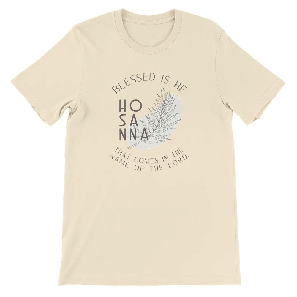 Hosanna Palm Sunday T-Shirt, Ladies Religious Easter Tee, Boho Christian Apparel for Her, Godly Mom Tshirt Gifts, Palm Branch Jesus T