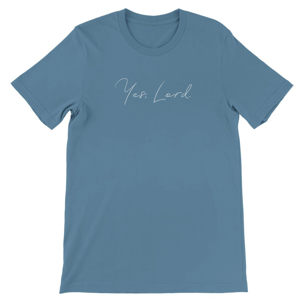 Yes Lord T-Shirt, Trendy Church Outfit, Jesus Lover Apparel Gift, Christian Life Tee, Minimalist Faith T, Biblical Sayings Womens Tshirt