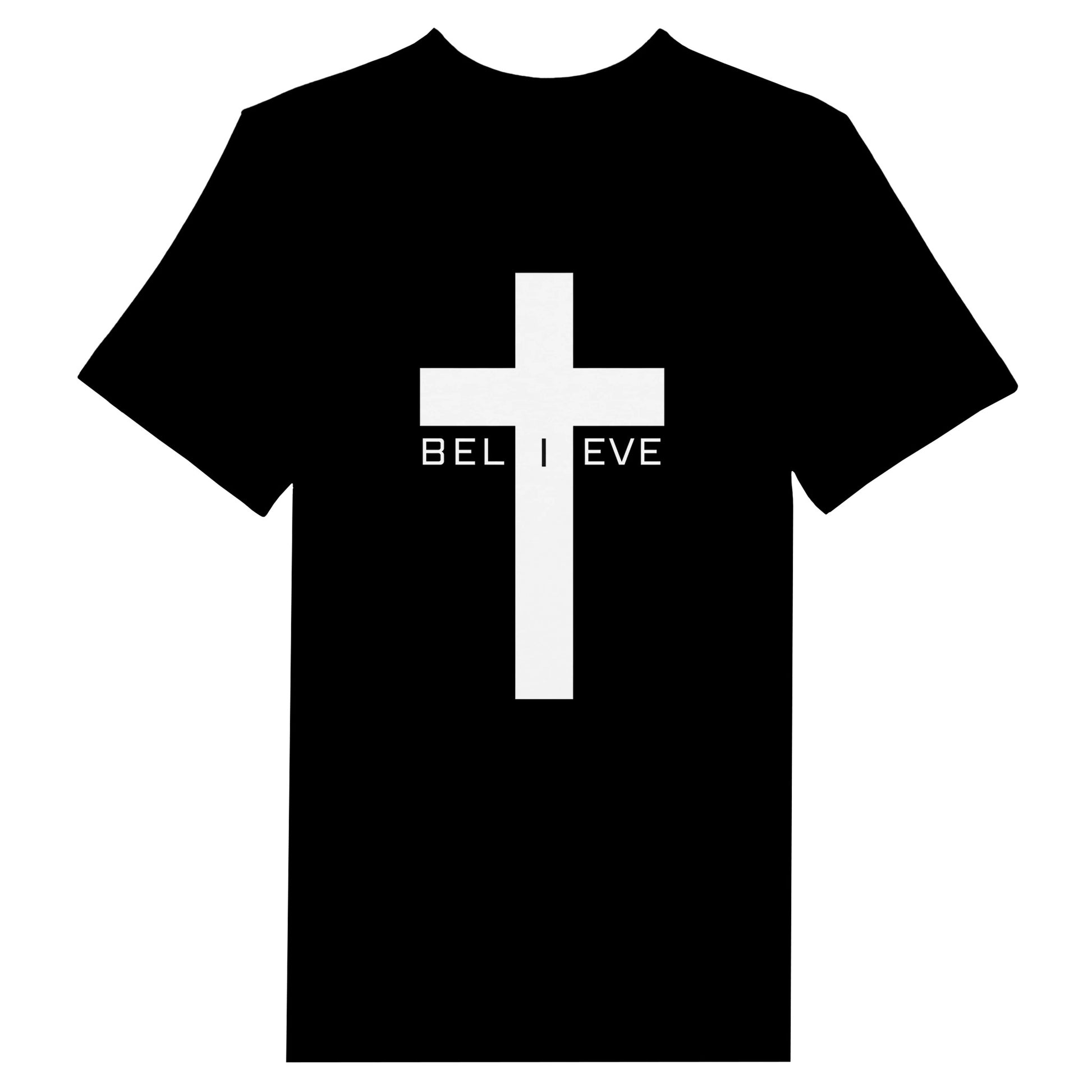 I Believe Cross Christian Men's T-Shirt