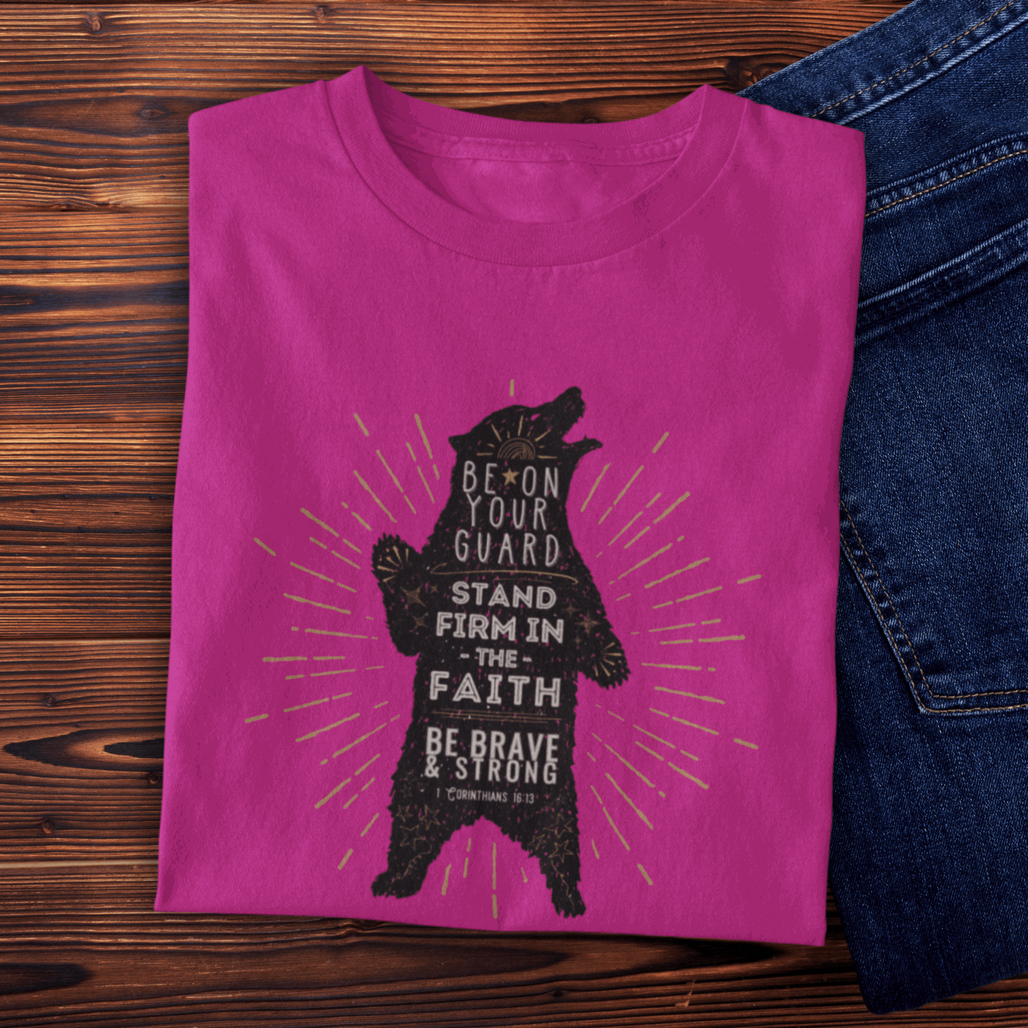 1 Corinthians 16 13 Shirt, Bible Verse Bear Shirt, Be Courageous Kids Shirt, Stand Firm in the Faith, Be Brave and Strong T, Baptism Present