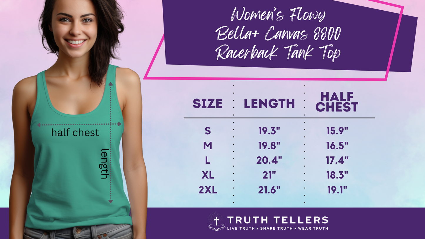 Esther 4:14 For Such A Time As This Christian Women's Flowy Racerback Tank Top