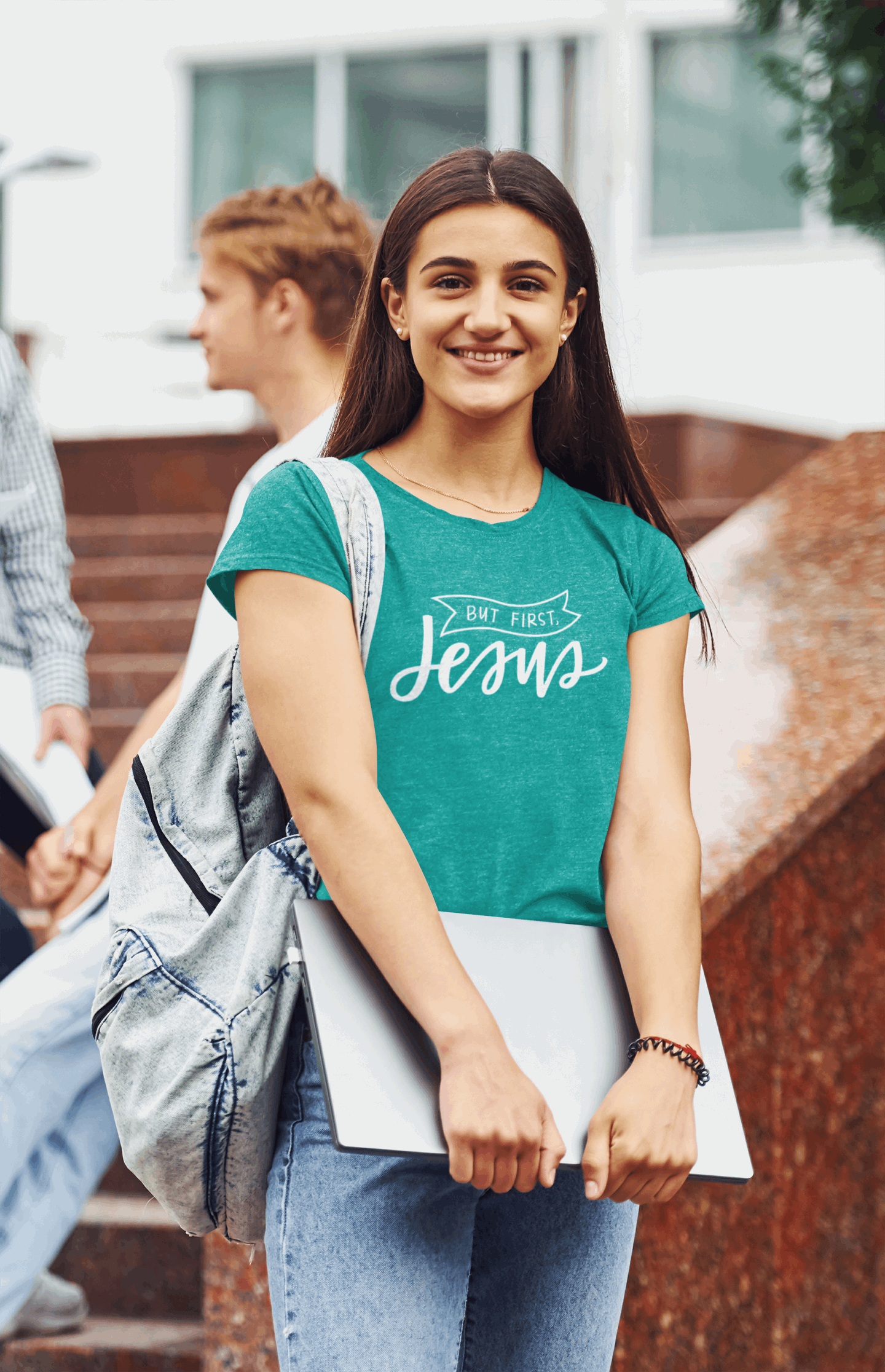 But First Jesus Womans Tee, Christian Priorities T-Shirt, Jesuslover Gifts for Her, Trendy Church Outfit for Mom, Teen Girl Faith Apparel