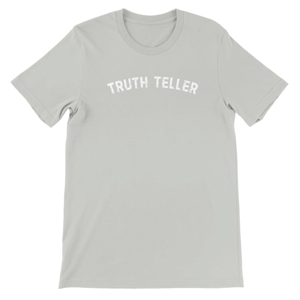 Truth Teller Tee Shirt, Trendy Christian Church Tees, Gifts for Religious Teens, Faith Ts for Trendy Moms, Giftable Church Apparel, Bible Ts