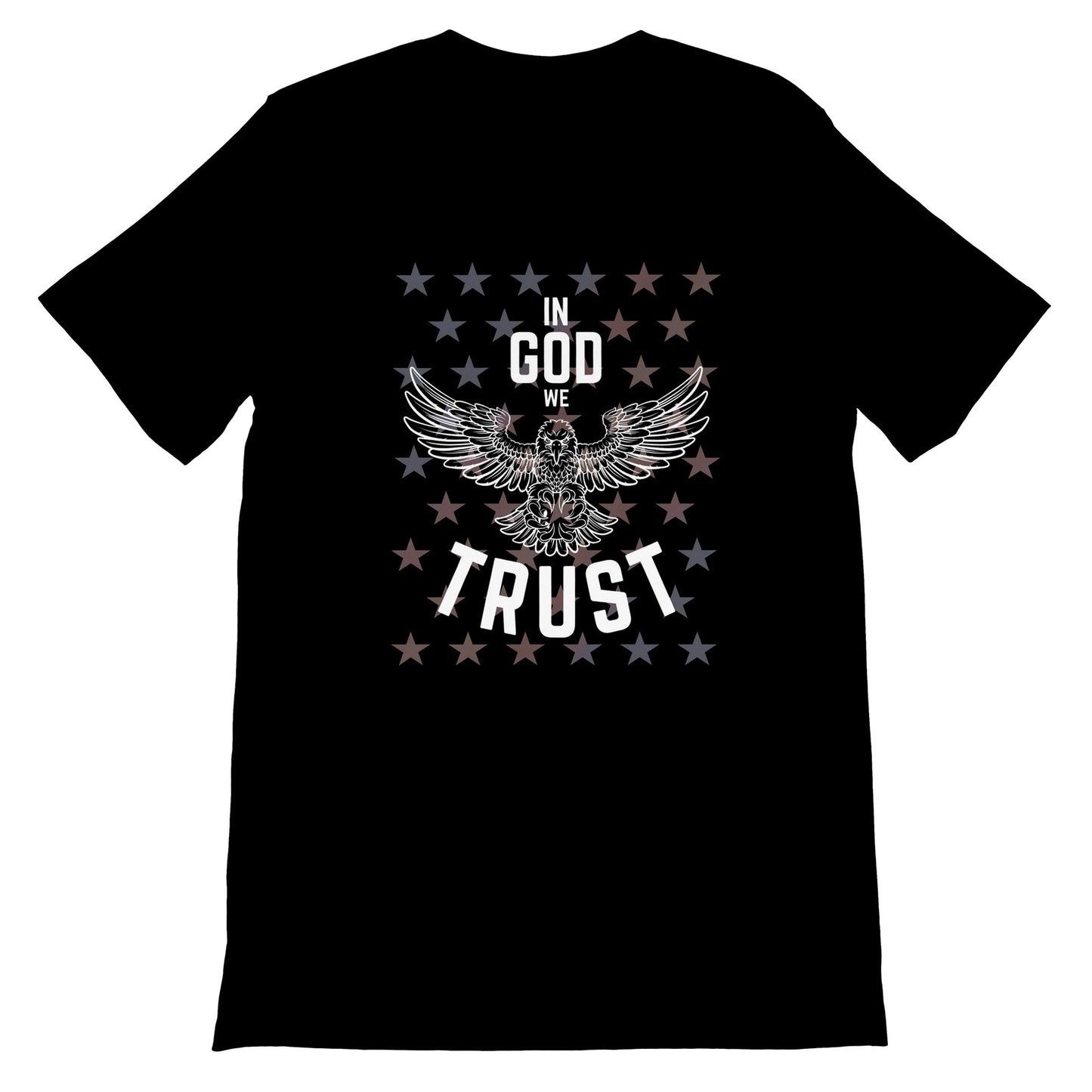 In God We Trust Patriotic Eagle and Stars Christian Men's T-Shirt