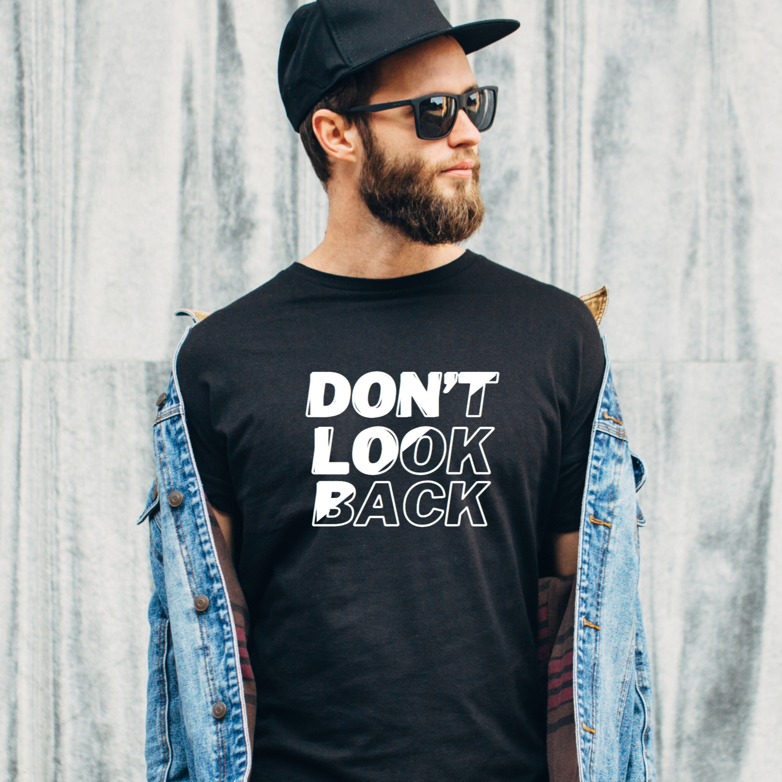 Don't Look Back Salt Shaker Genesis 19:26 Front and Back Design Christian Men's T-Shirt