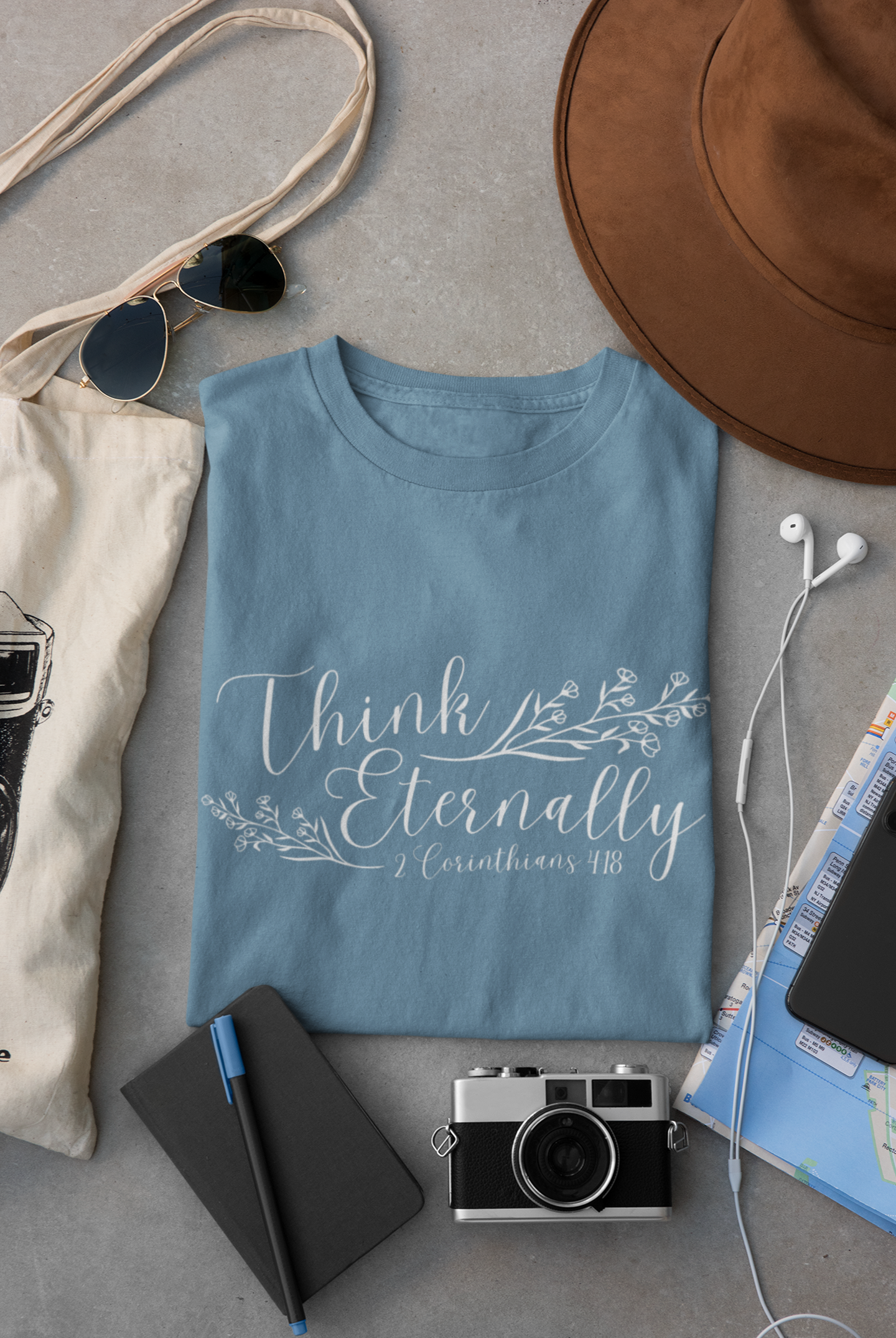 Think Eternally Corinthians 4:18 Christian Women's T-Shirt | Unisex Fit Crewneck