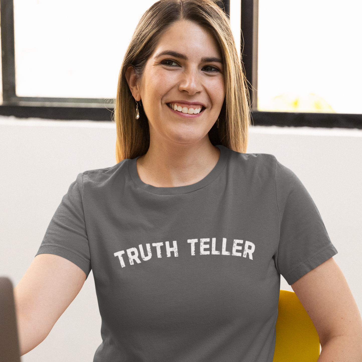 Truth Teller Tee Shirt, Trendy Christian Church Tees, Gifts for Religious Teens, Faith Ts for Trendy Moms, Giftable Church Apparel, Bible Ts