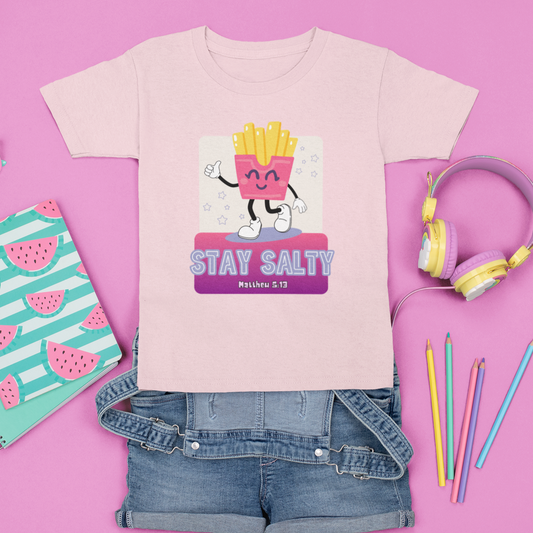 Stay Salty Matthew 5:13 Kids Christian T-Shirt